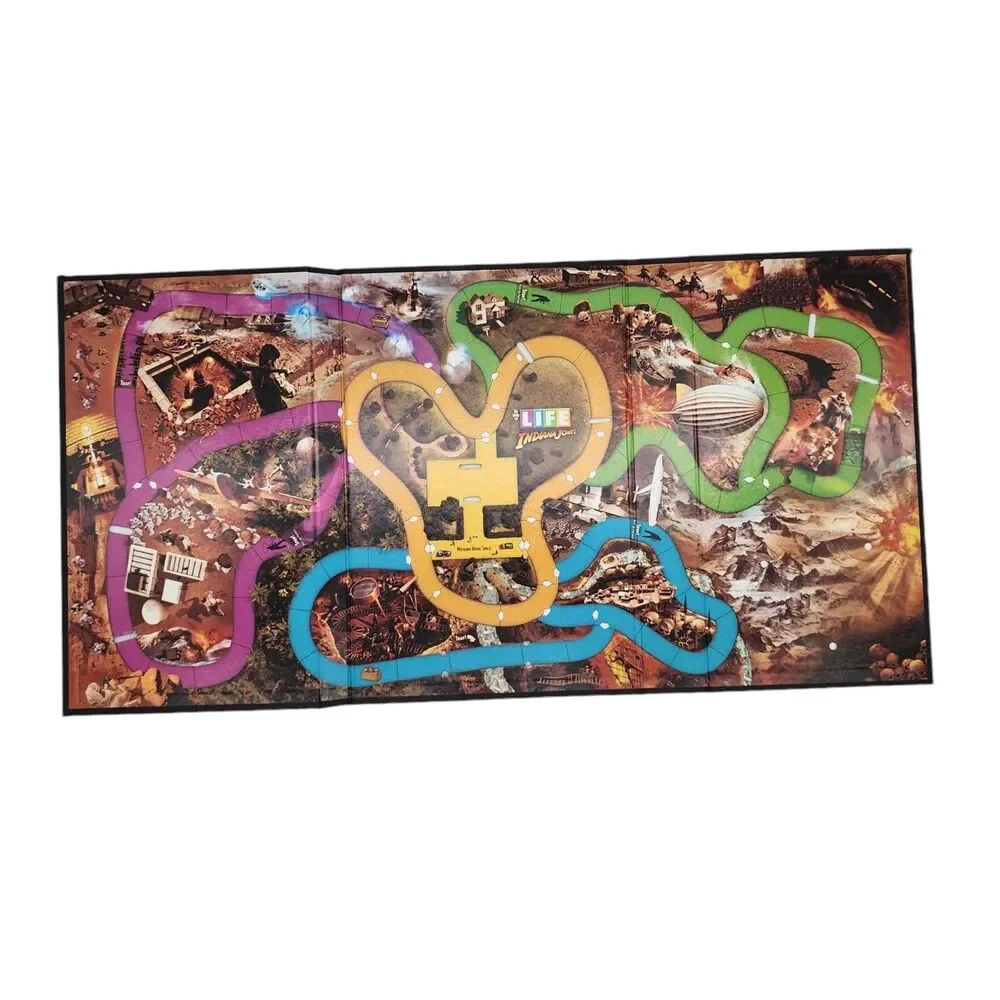 Indiana Jones Game of Life 2008 Replacement Board ONLY Hasbro Collector's Ed